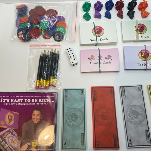 Vintage CASHFLOW Board Game Rich Dad Robert Kiyosaki Investing 101 - Picture 5 of 14